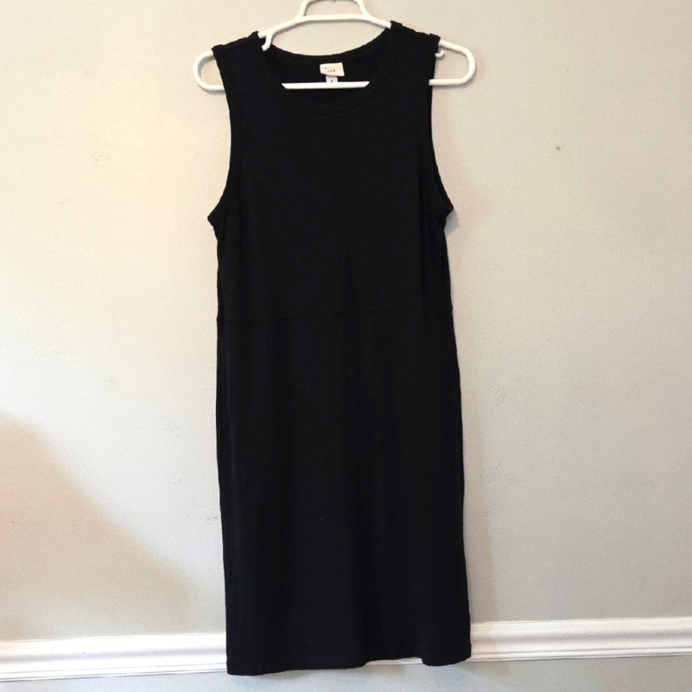 2/$15 Black Sleeveless Knit Dress (M)